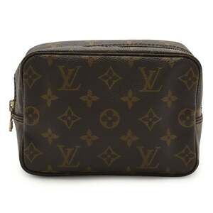 LOUIS VUITTON Brown Monogram Pouch